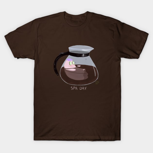 Coffee Spa Day T-Shirt by SarahWrightArt